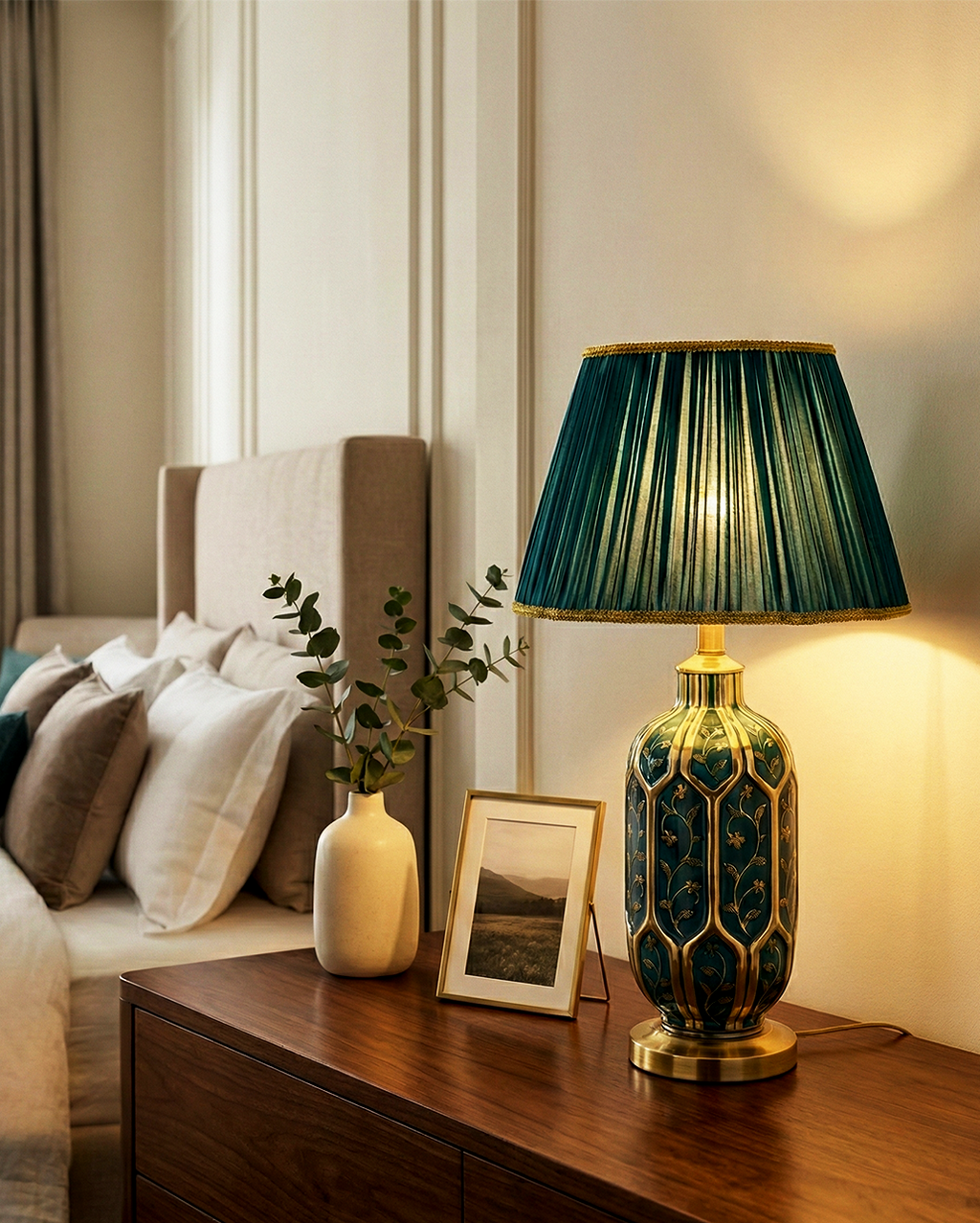 Emerald Decorative Ceramic Lamp