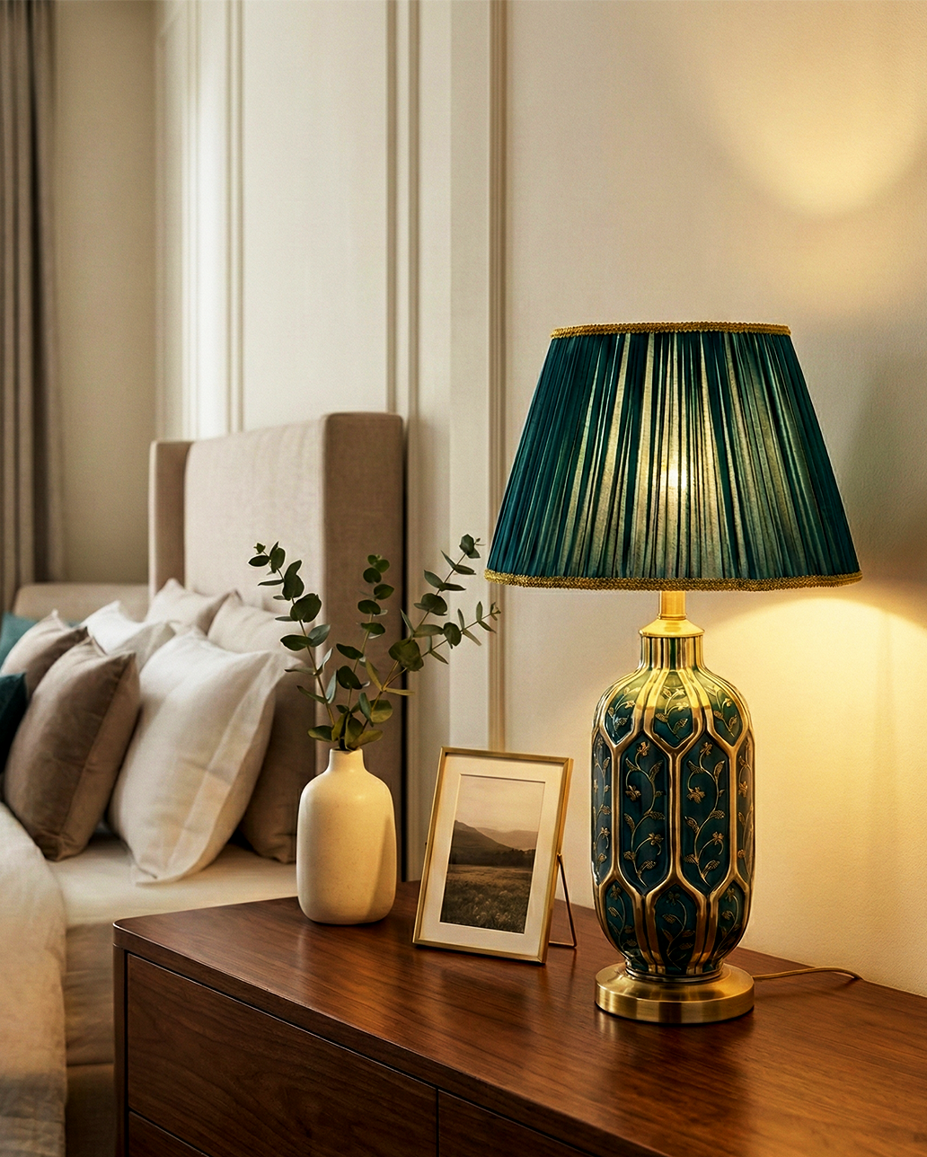 Emerald Decorative Ceramic Lamp